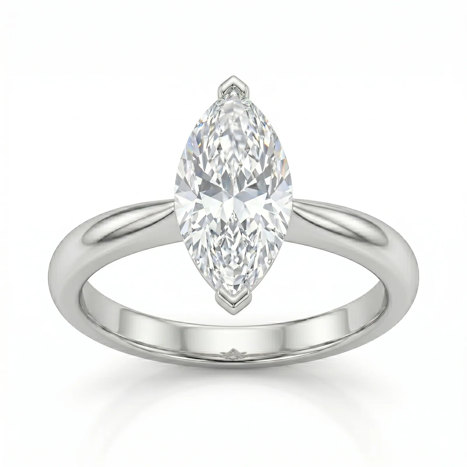 Classic Marquise Cut Solitaire Ring - ORNIVAJEWELS lab grown diamond jewellery